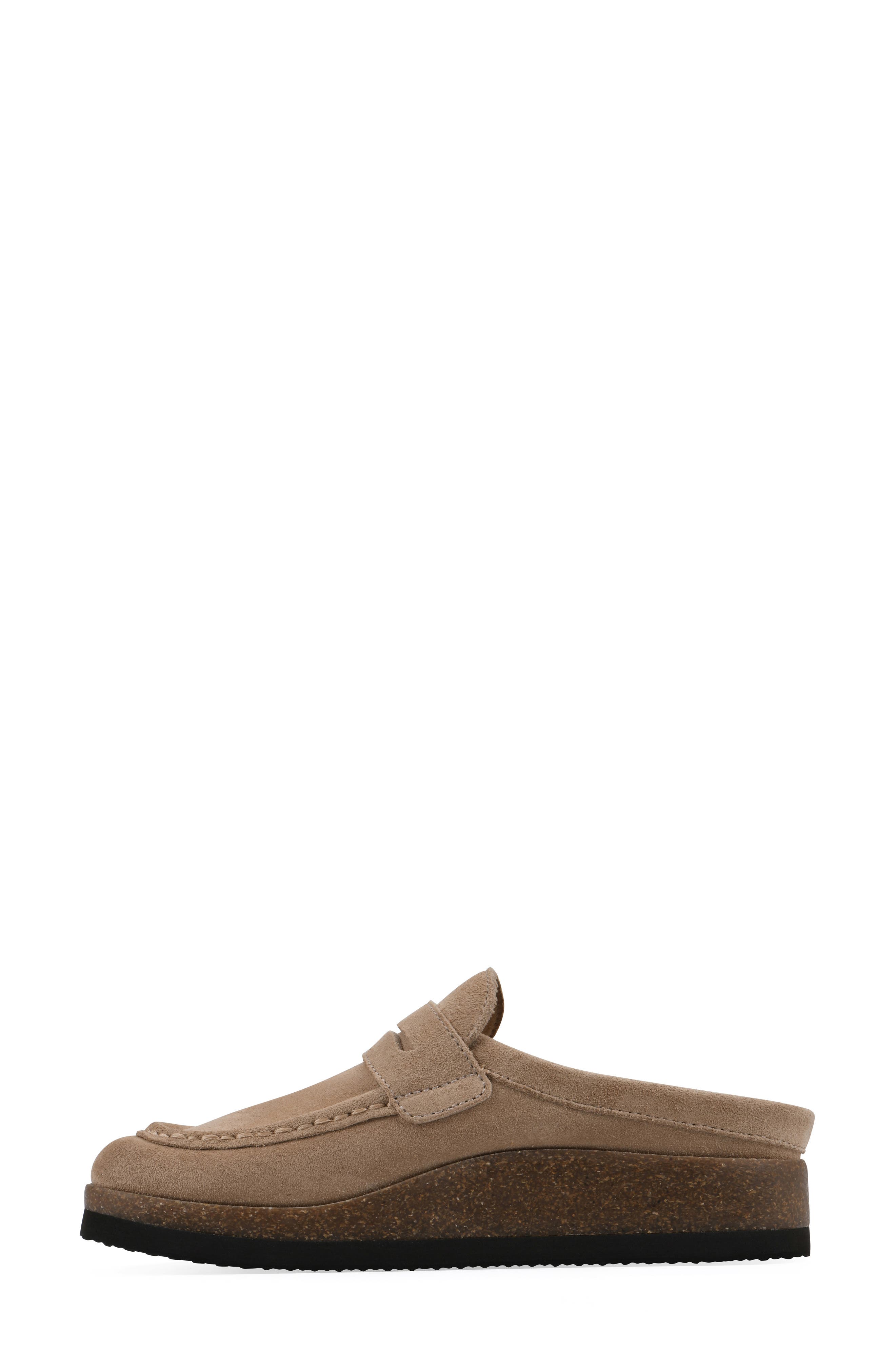 Brinlee Clog, Alternate, color, BEACH WOOD SUEDE
