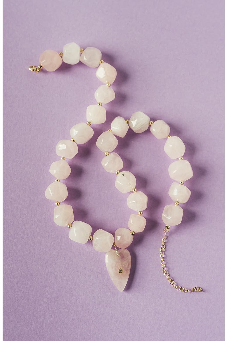 Love Pendant Necklace, Alternate, color, PINK
