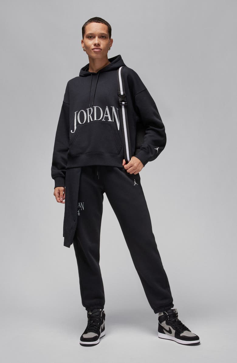 Jordan Brooklyn Oversize Fleece Hoodie, Alternate, color,