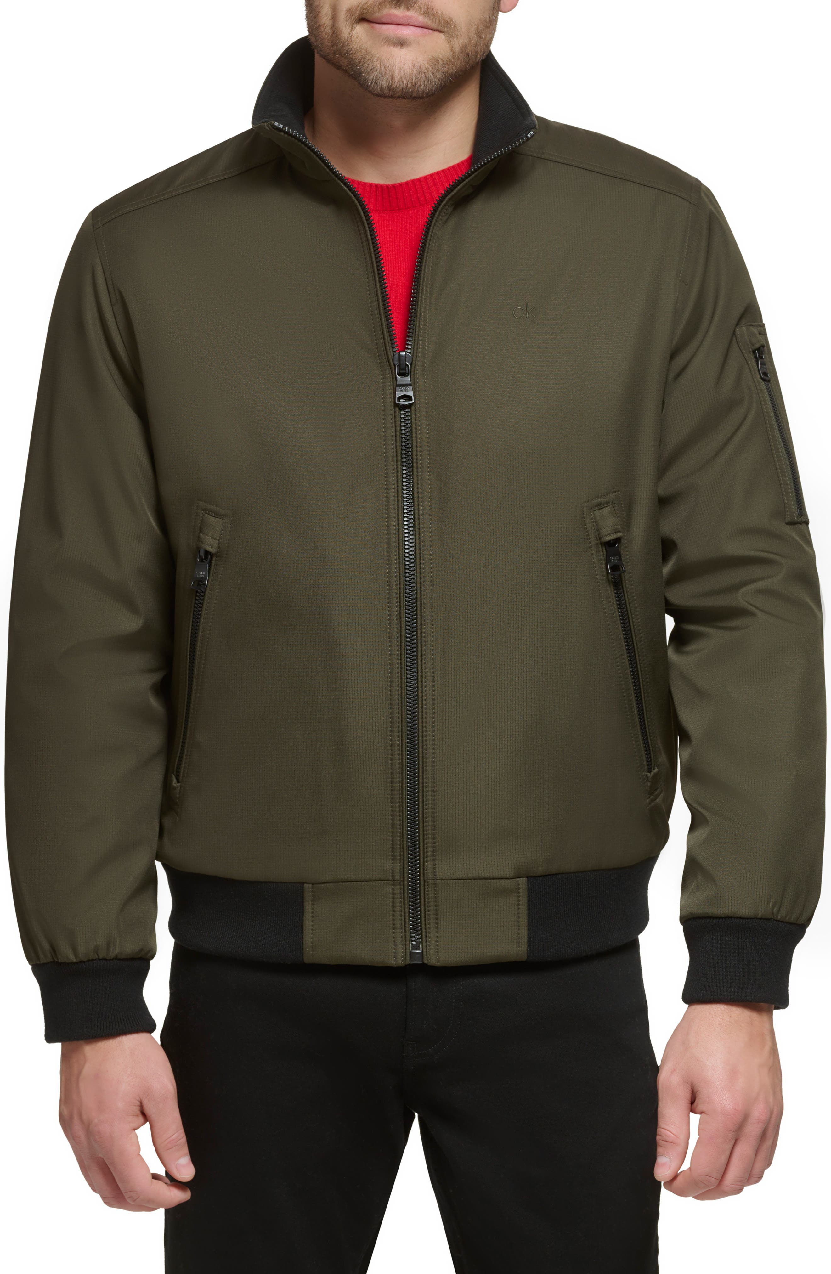 Calvin Klein Classic Water Resistant Bomber Jacket