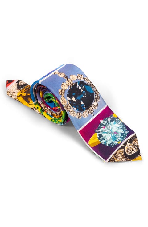 x Richard Bernstein Jewel Print Tie