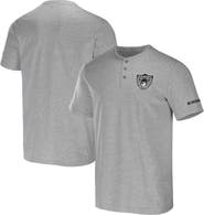 NFL X DARIUS RUCKER Men's NFL x Darius Rucker Collection by Fanatics Heather Gray Las Vegas Raiders Henley T-Shirt