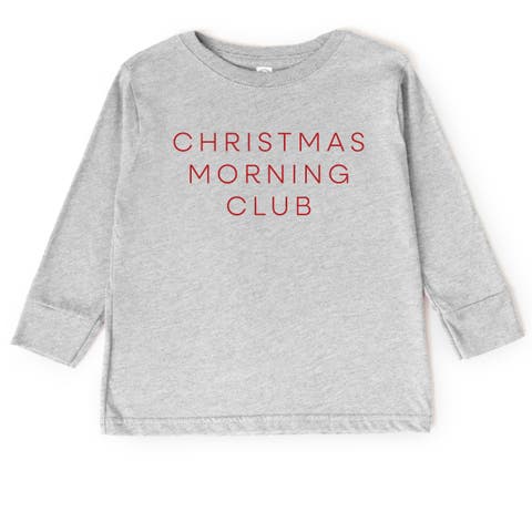 Christmas Morning Club Long Sleeve Tee Toddler