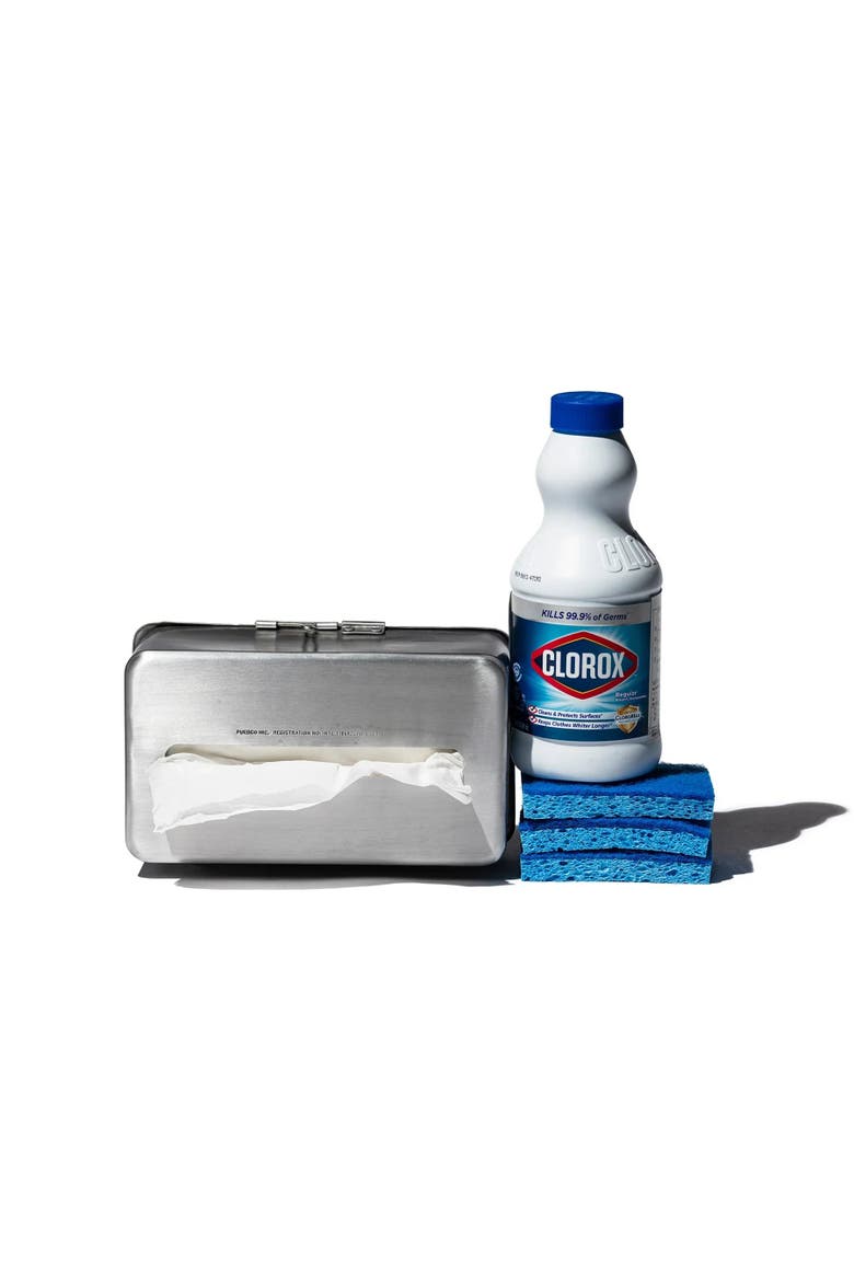 Wall-Mounted Paper Towel Case, Alternate, color, Natural