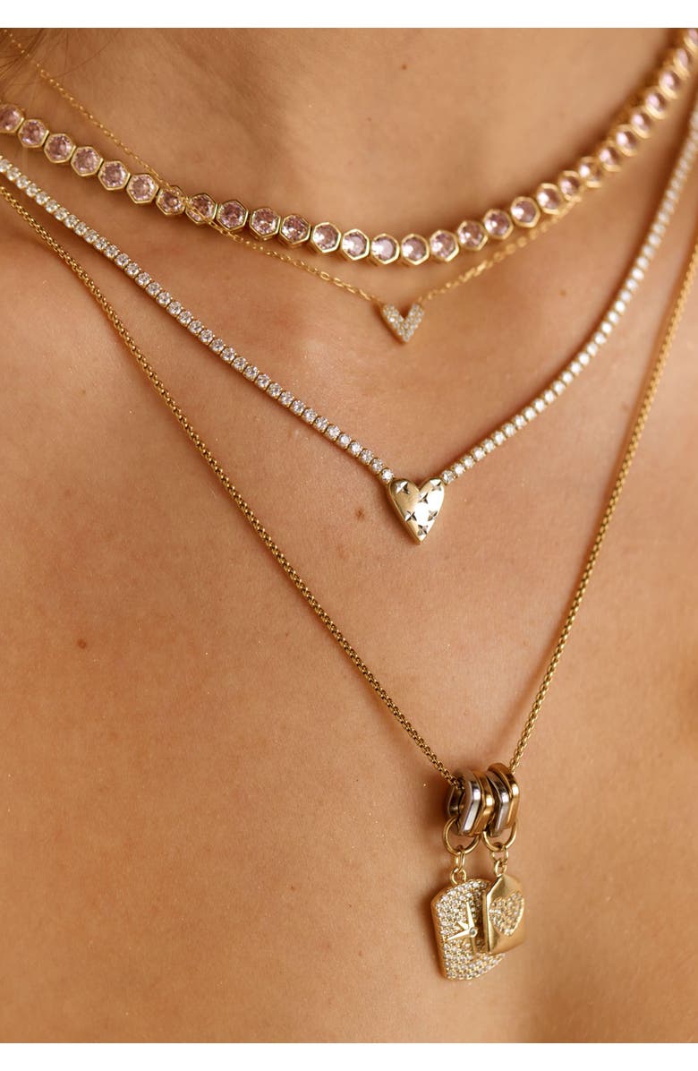 Mazin Jewels Austen Necklace, Alternate, color, Gold