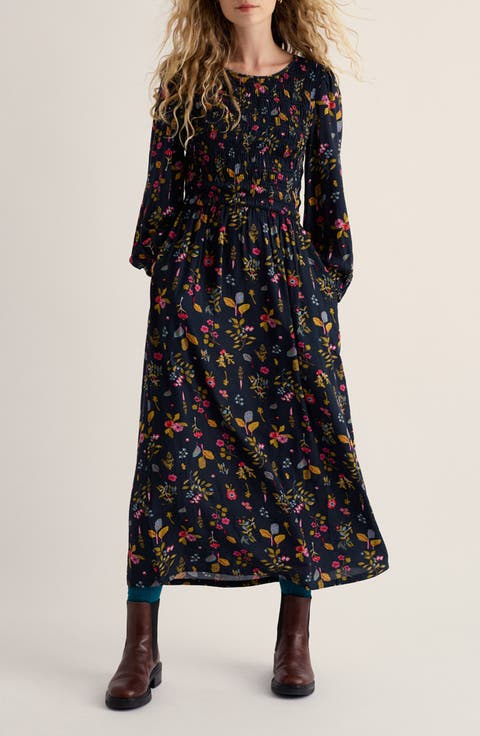 Meadowsweet Smocked Midi Dress