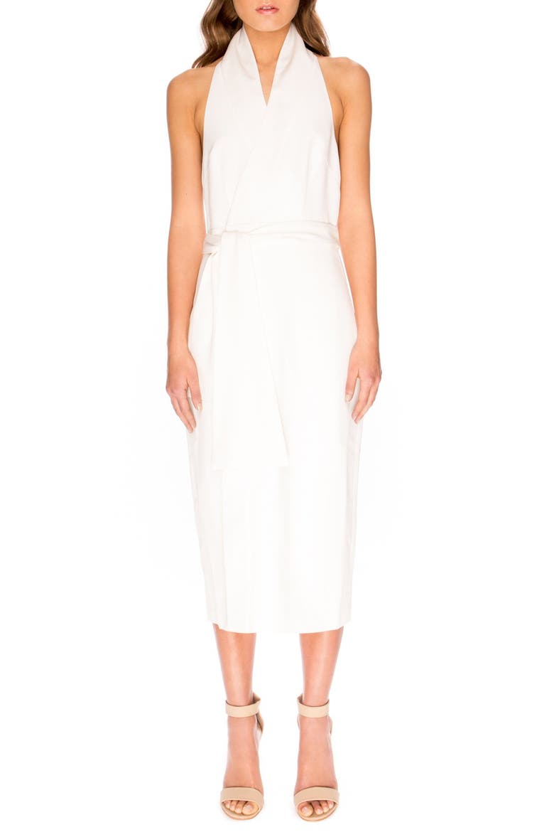 'White Shadow' Wrap Dress, Main, color, IVORY