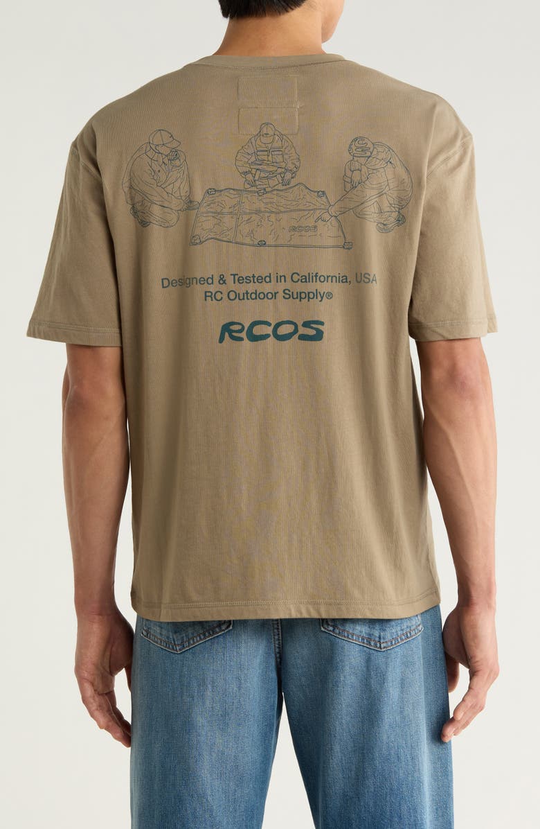 RC Outdoor Supply Map Graphic T-Shirt, Alternate, color, Driftwood