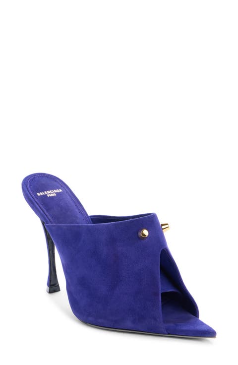 Midnight City Peep Toe Mule