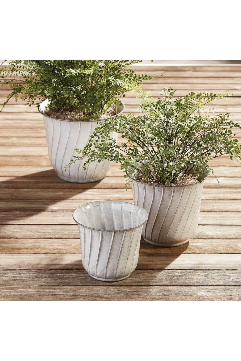 Leilani Pots Set of 3, Alternate, color, White