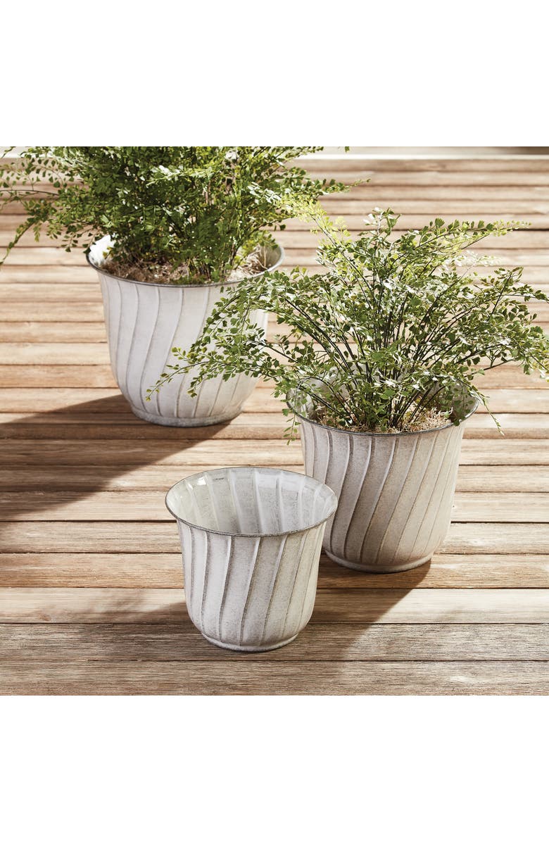 Napa Home & Garden Leilani Pots Set of 3, Alternate, color, White