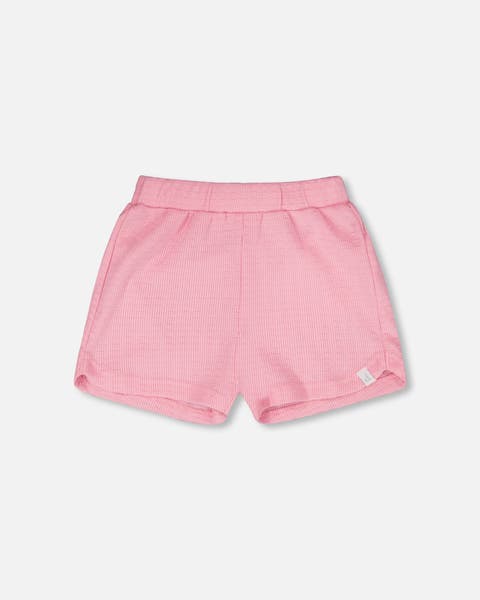 Crinkle Jersey Elastic Waist Shorts (Toddler, Little Kid & Big Kid)