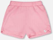 Deux par Deux Crinkle Jersey Elastic Waist Shorts