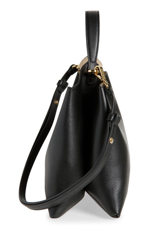 Ree Projects Medium Elieze Leather Shoulder Bag In Black