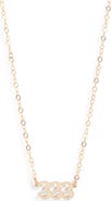 Set & Stones Angel Number Pendant Necklace