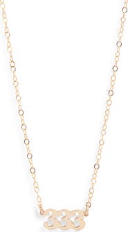 Set & Stones Angel Number Pendant Necklace