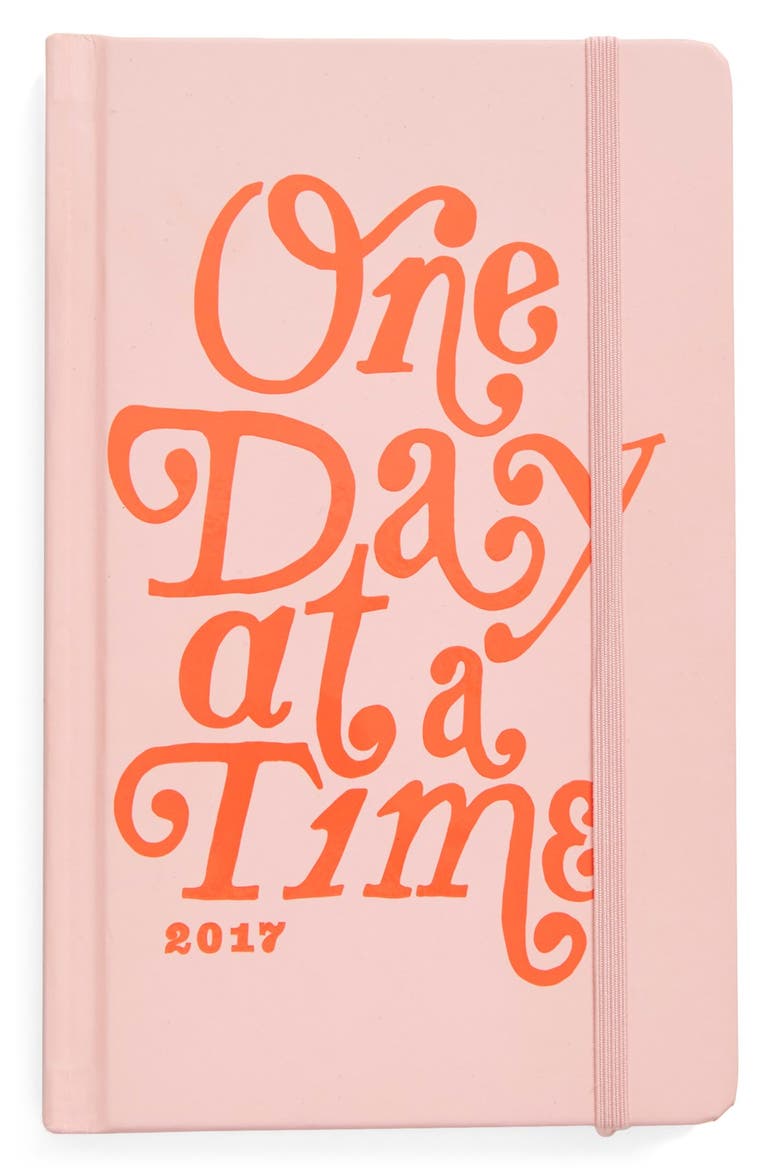 'Classic - One Day At A Time' Hardcover 17-Month Agenda, Main, color, BLUSH