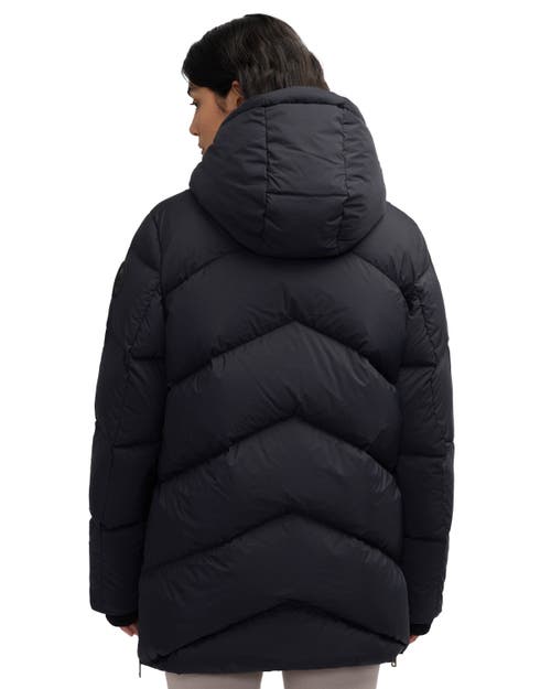 Pajar Fallon Boxy Inverted Chevron Quilted Puffer In Black
