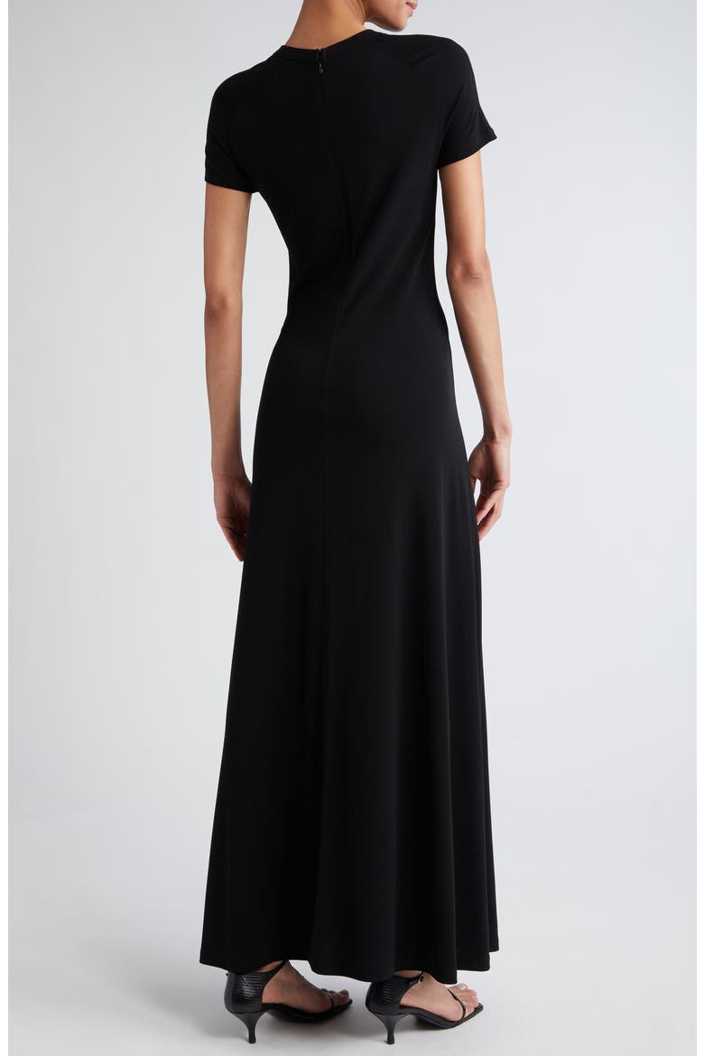 Fluid Jersey Maxi T-Shirt Dress, Alternate, color, BLACK