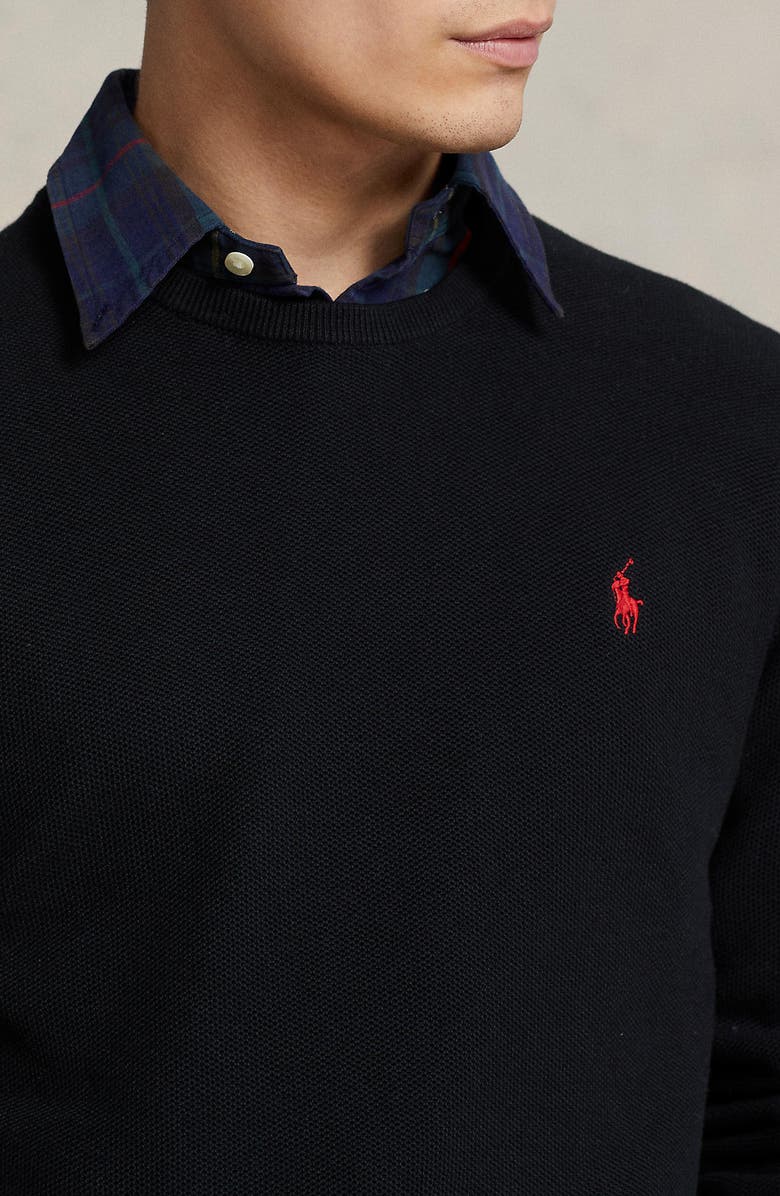 Polo Ralph Lauren Cotton Crewneck Sweater, Alternate, color, 