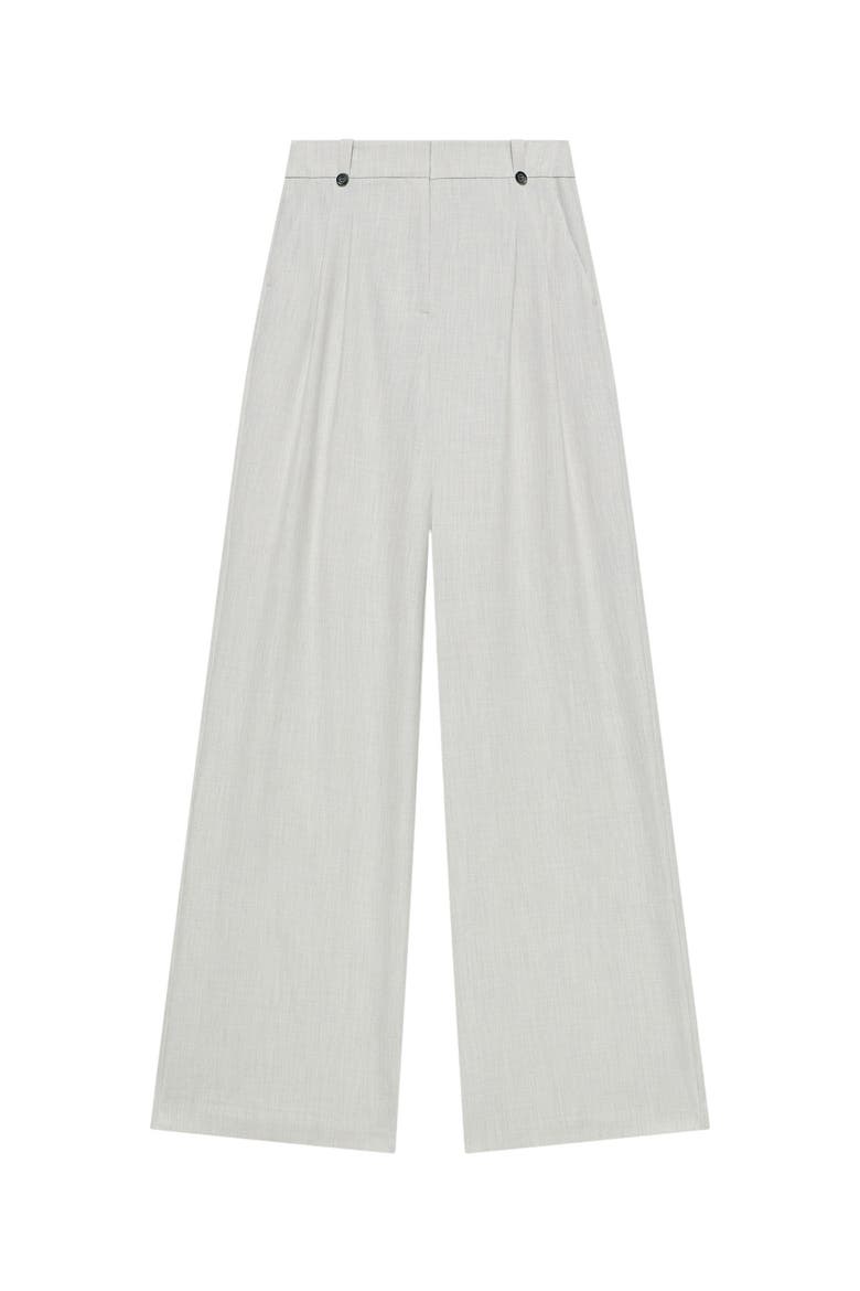 Tailored Wide Trousers, Alternate, color, Grey