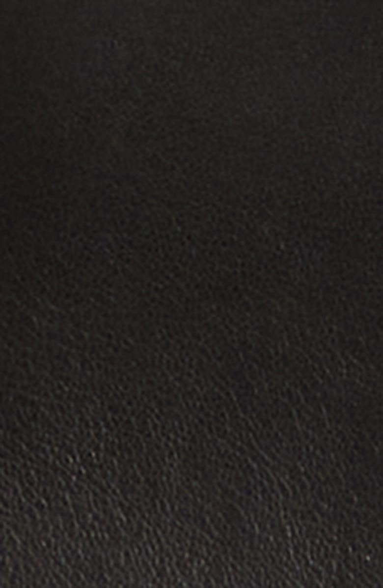 NOUR HAMMOUR Passage Relaxed Fit Leather Jacket, Alternate, color, Noir Classique
