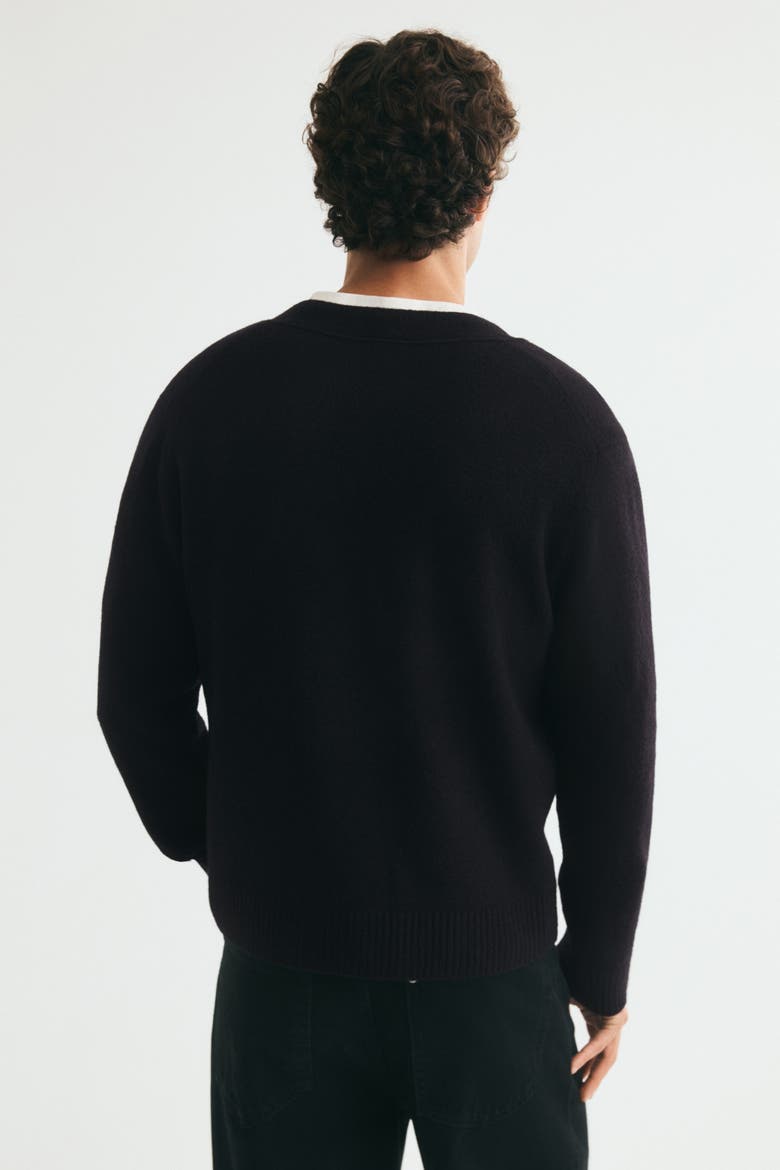 Regular-Fit Cardigan, Alternate, color, Black