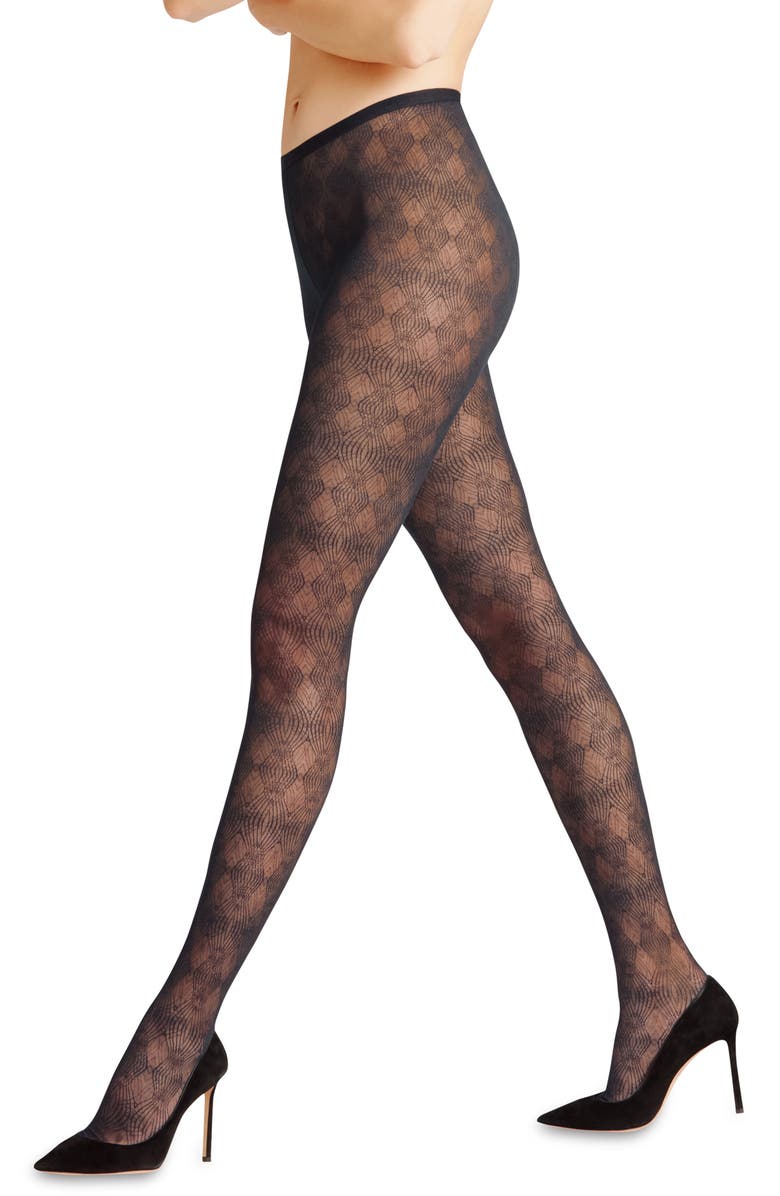Falke Fine Plissé Tights, Main, color,