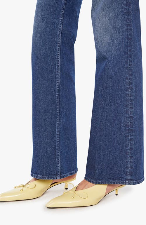Mother The Bookie Sneak Bootcut Jeans In Blue