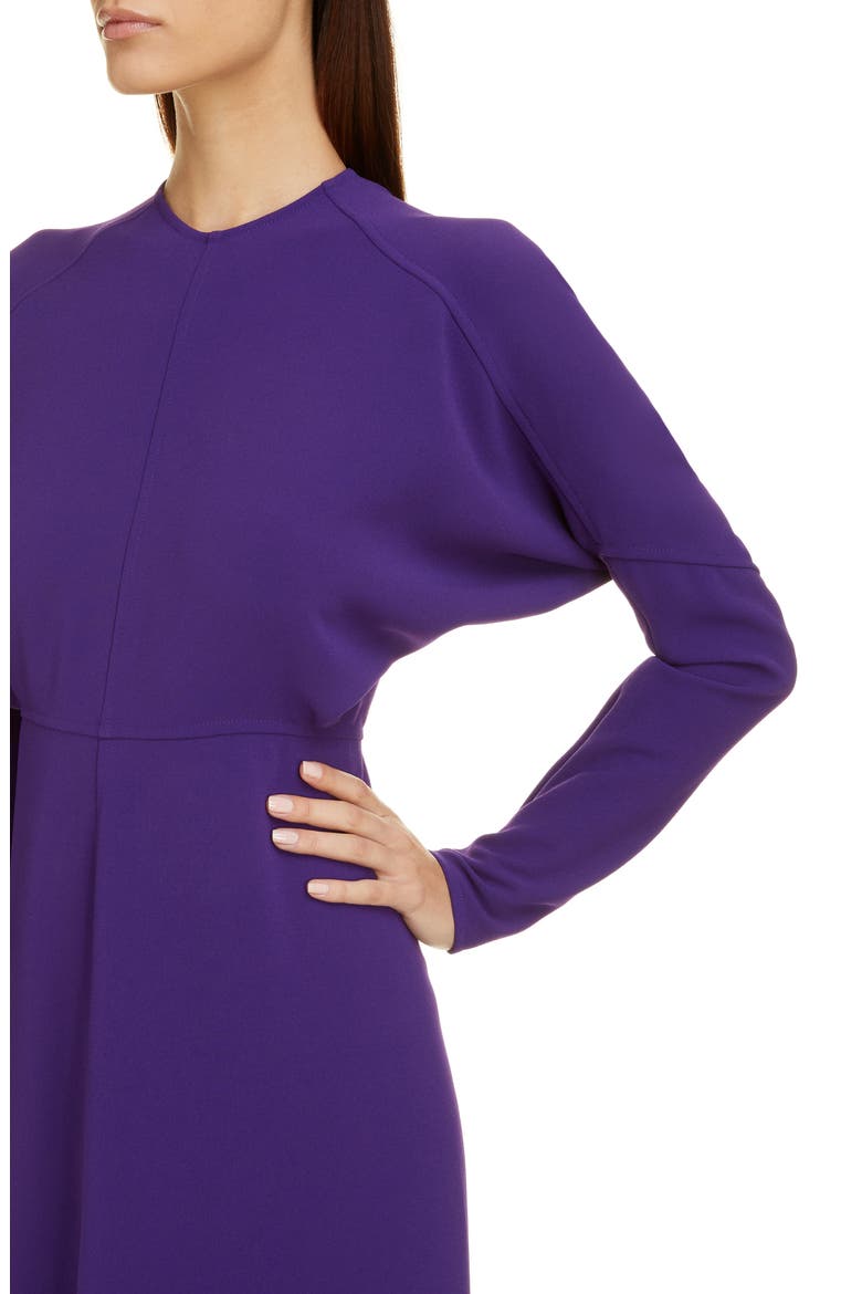 Dolman Long Sleeve Midi Dress, Alternate, color, BRIGHT PURPLE