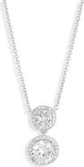 Nadri Cubic Zirconia Halo Pendant Necklace