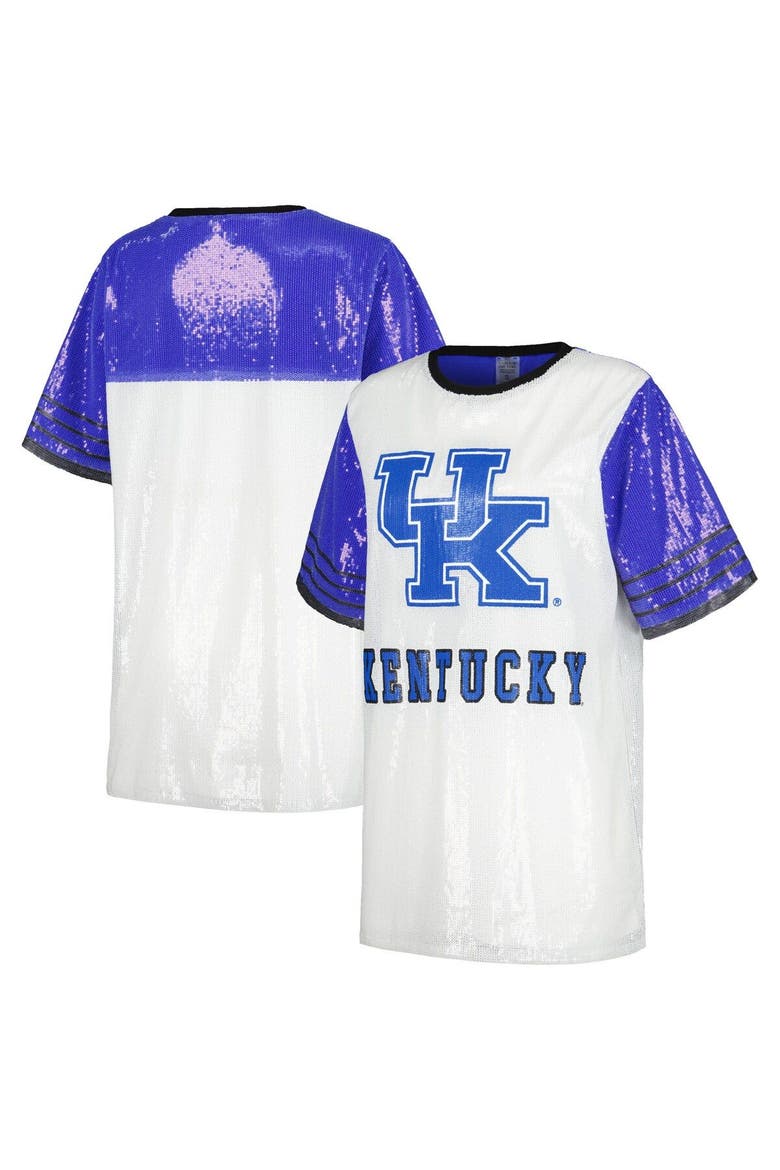 Women's Gameday Couture White Kentucky Wildcats Chic Full Sequin Jersey Dress, Main, color, White