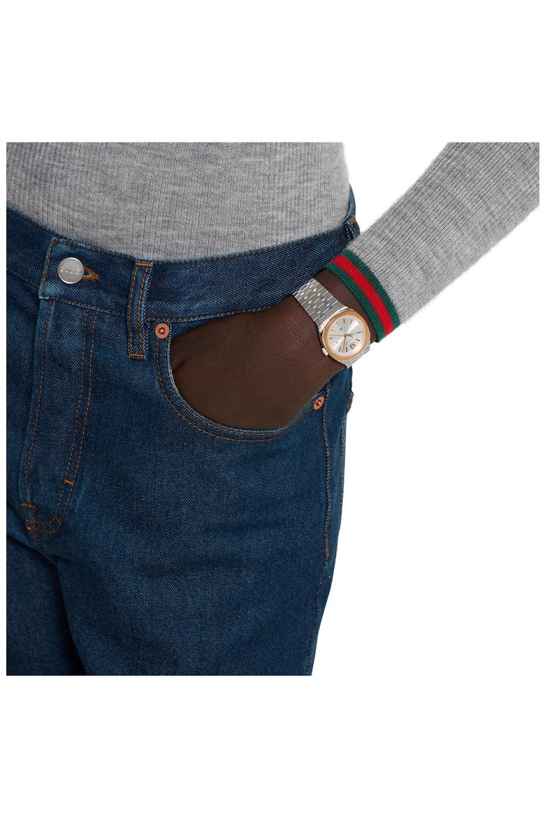 25H Bracelet Watch, 30mm, Alternate, color, SILVER