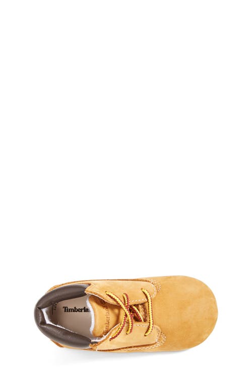 Timberland Crib Bootie With Hat In Wheat