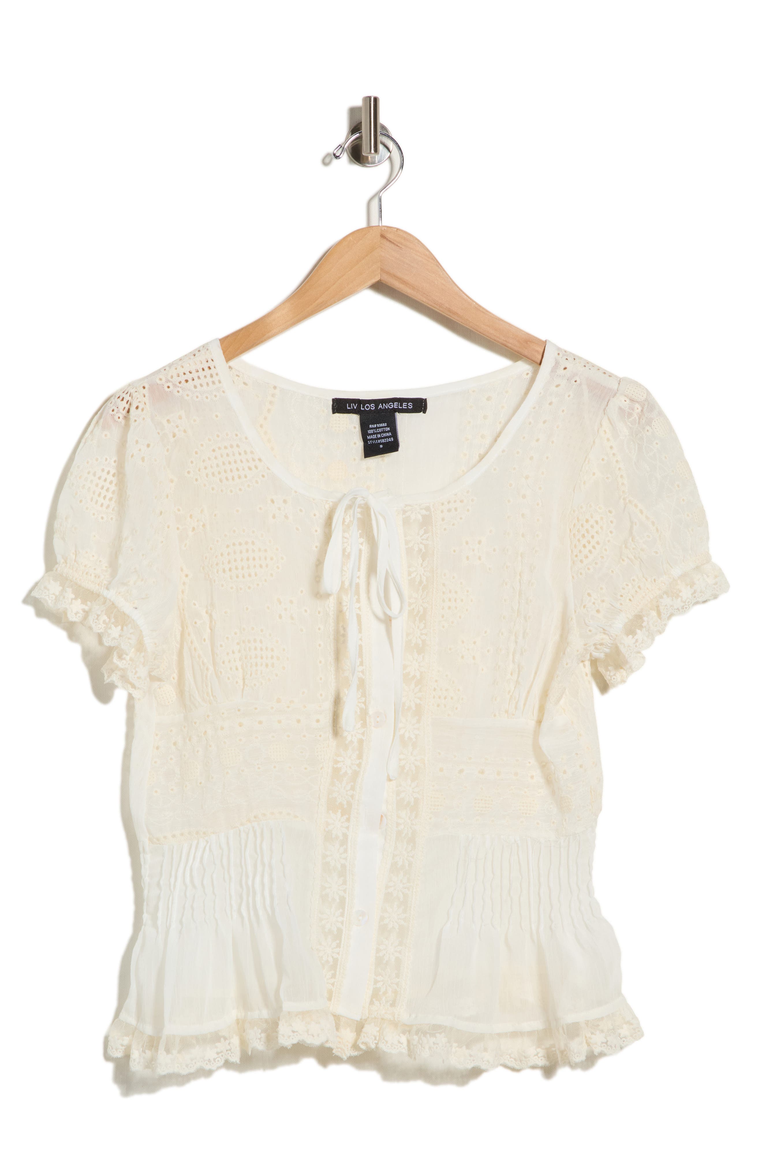 Victorian Eyelet Cotton Top