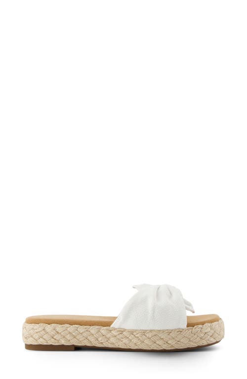 Toms Abby Plaftorm Slide Sandal In White