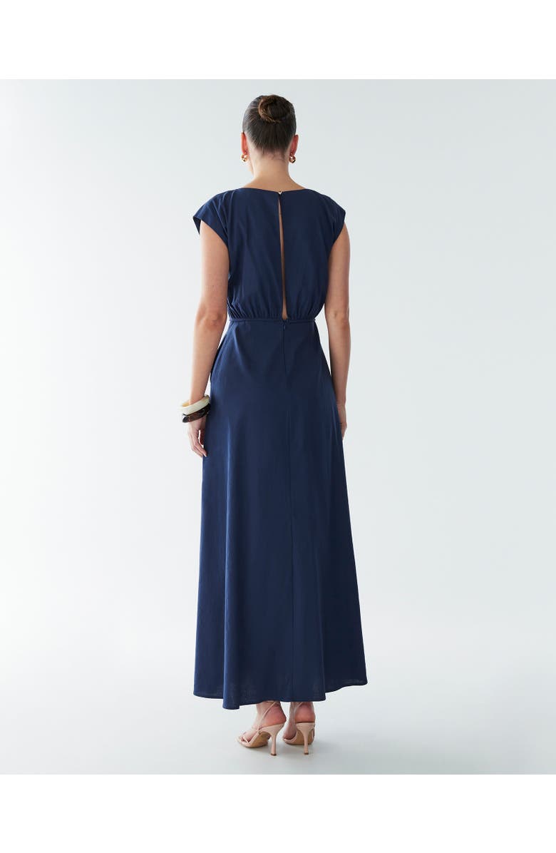 BWLDR Eden Maxi Dress, Alternate, color, Navy Blue