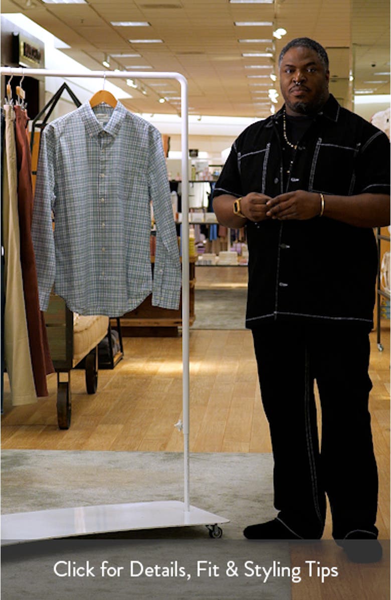 Everyday Plaid Cotton Stretch Flannel Button-Down Shirt, sales video thumbnail