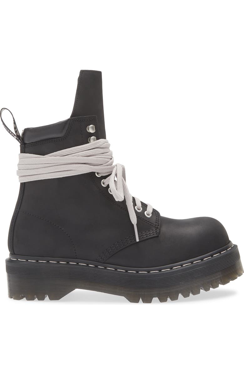 Rick Owens x Dr. Martens 1460 Quad Sole Boot, Alternate, color, 09 Black