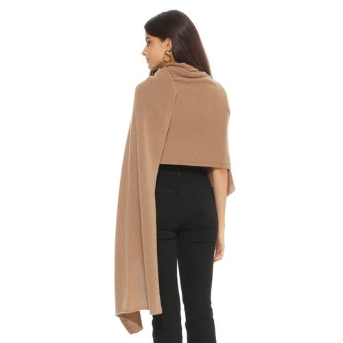 Monticelli Cashmere Pure Cashmere Feather-light Maxi Wrap Stole In Brown