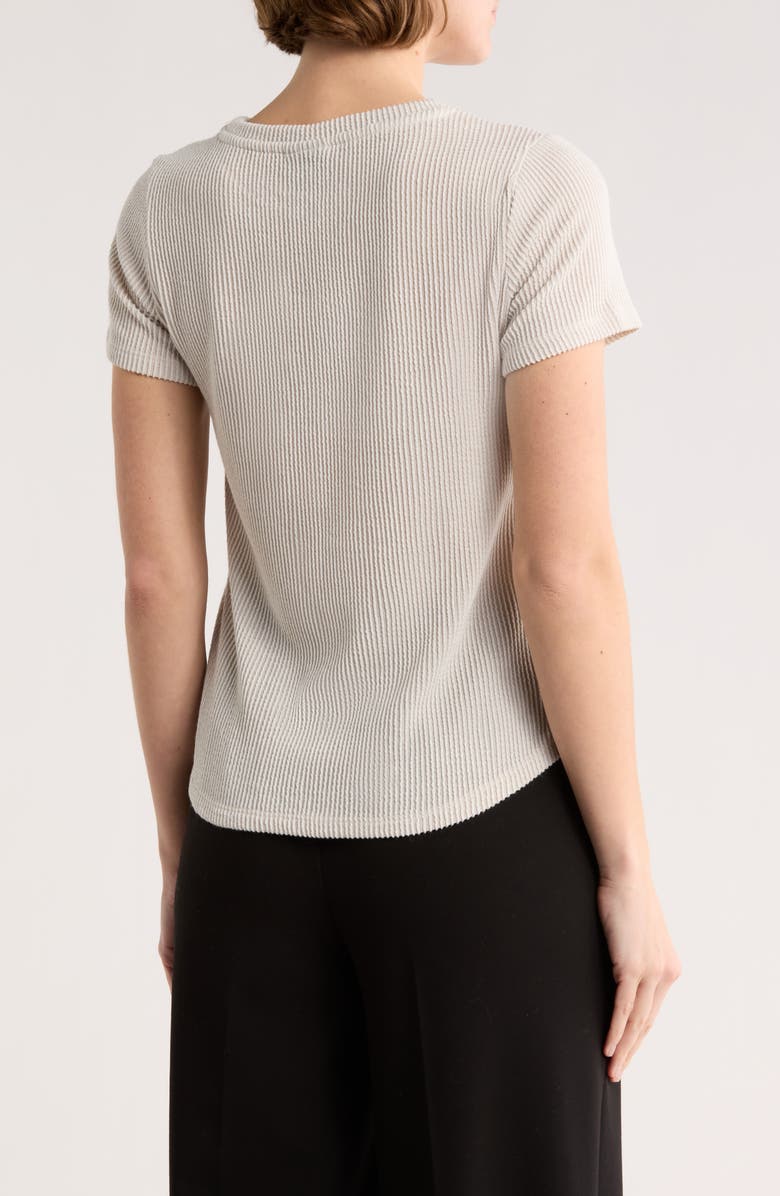 Bobeau Rib T-Shirt, Alternate, color, Egret