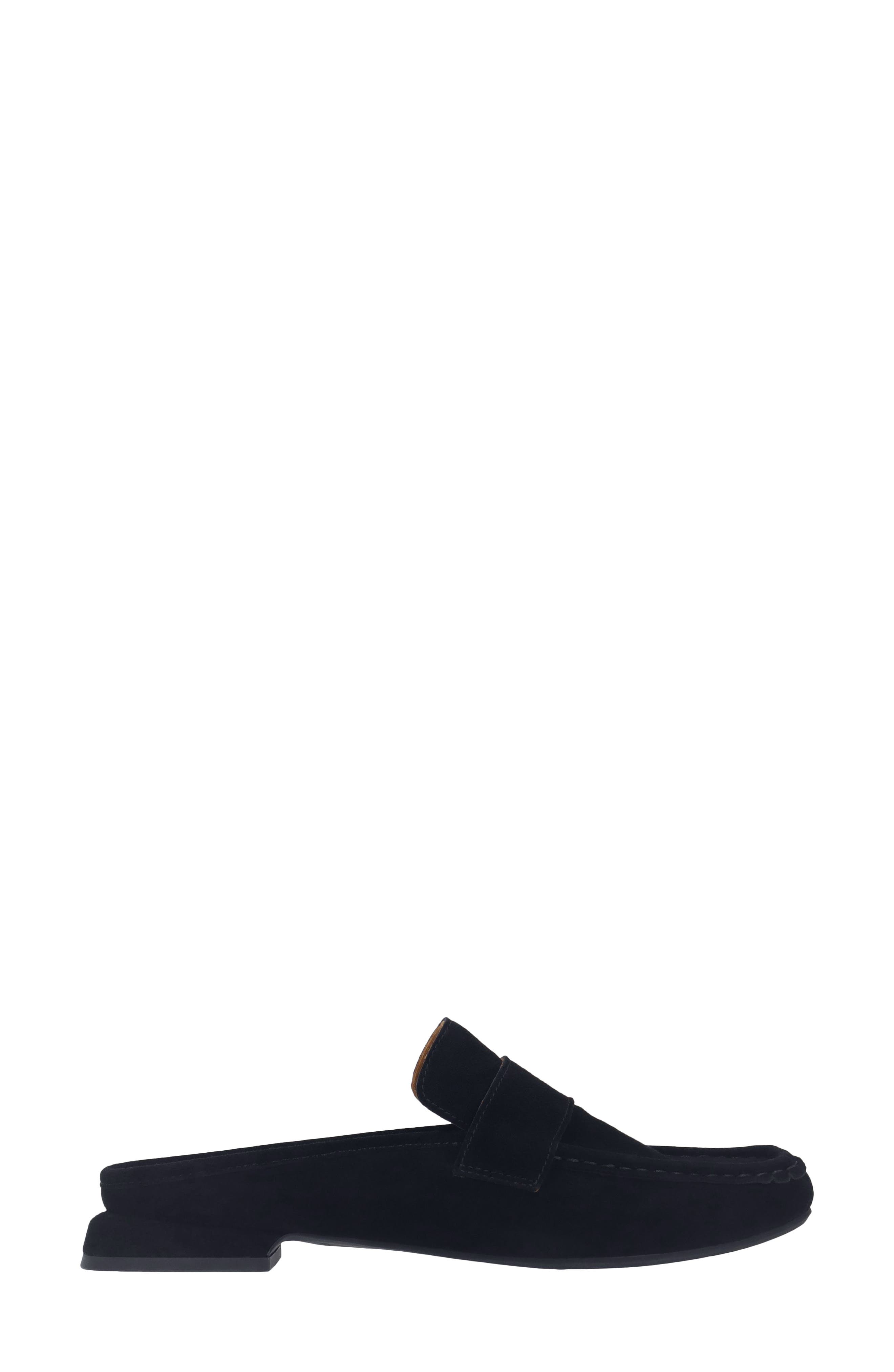 Tynessa Flat Mule, Alternate, color, BLACK