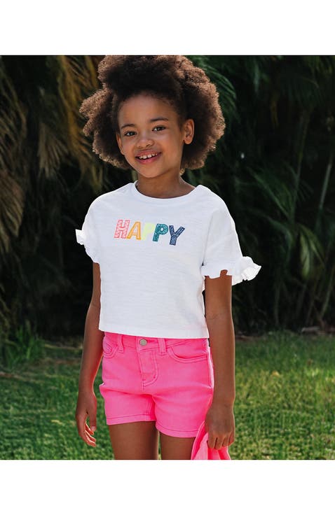 Girls Twill 5 Pocket Shorts