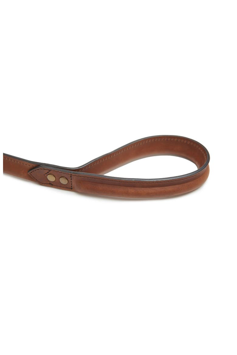 Hadley Leather Dog Leash, Alternate, color, Espresso