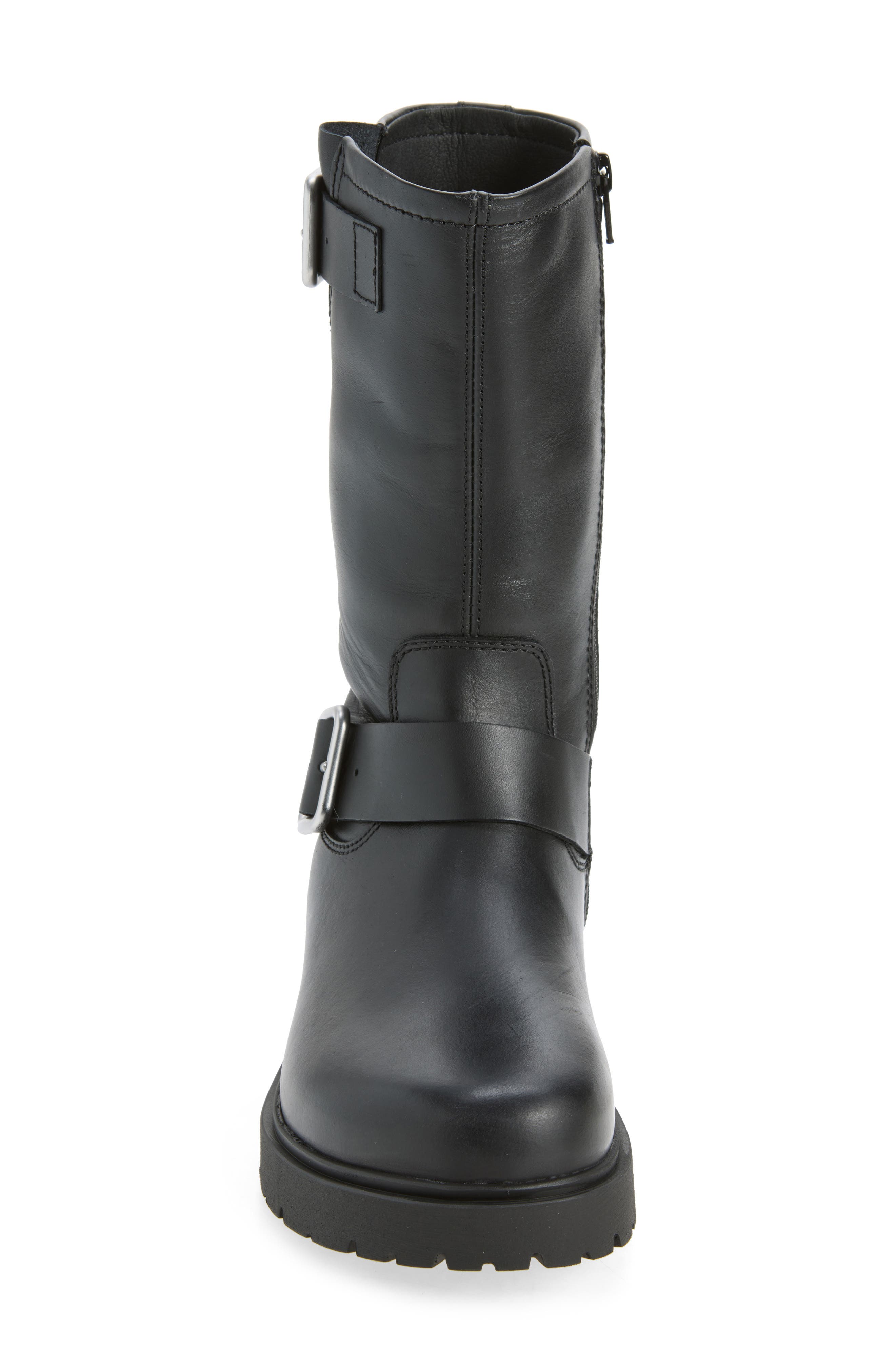 Highwood Buckle Mid Boot, Alternate, color, BLACK