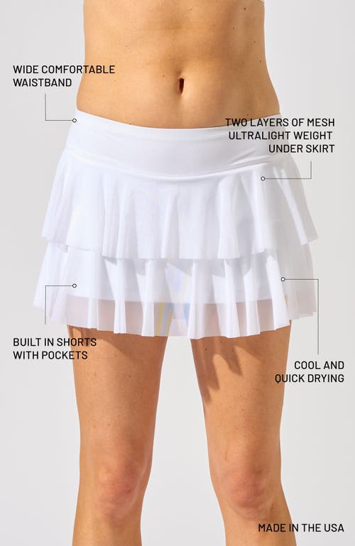 Bobbe Active Layer Cake Skirt In White