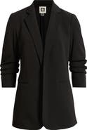 Anne Klein Scrunch Sleeve Open Front Jacket