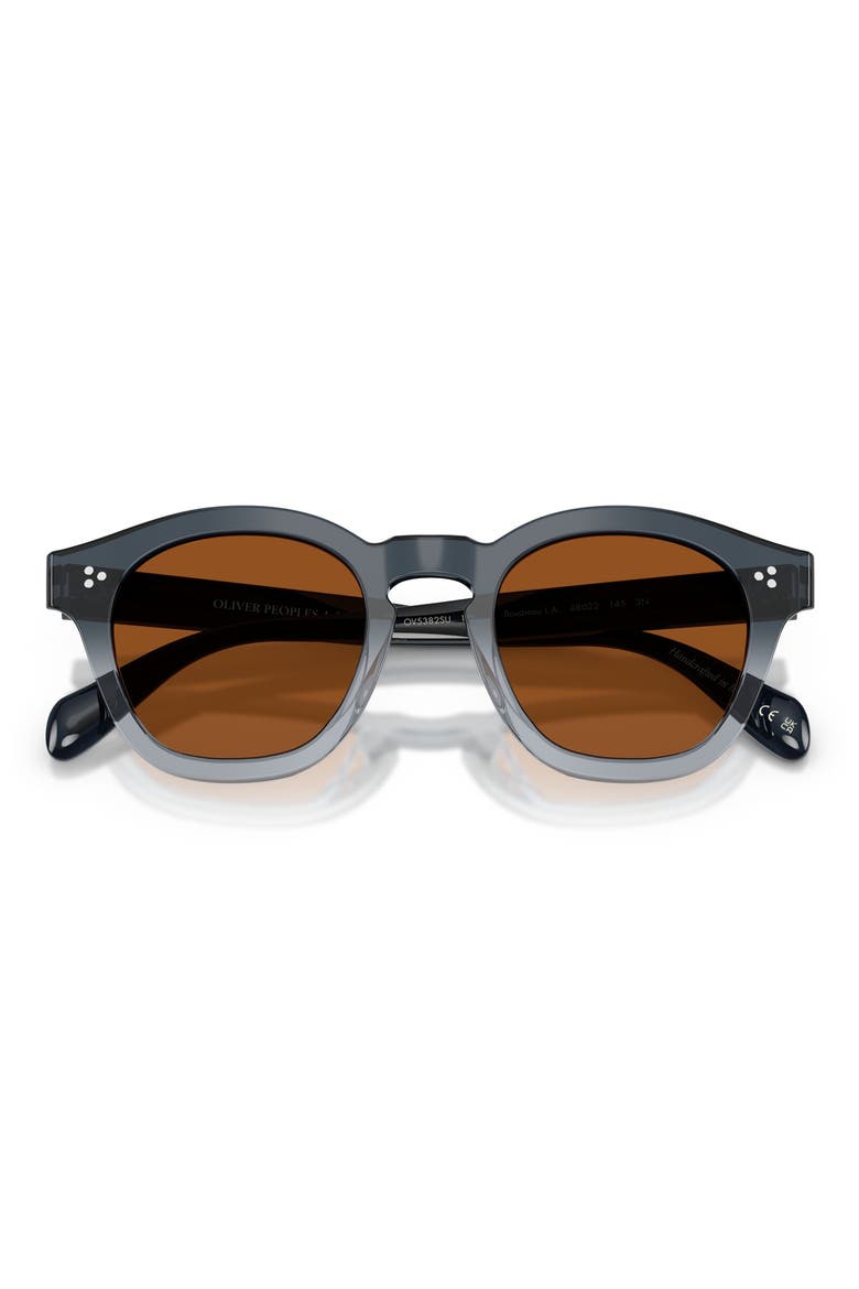 Boudreau La 48mm Round Sunglasses, Alternate, color, TWILIGHT GRADIENT / BROWN