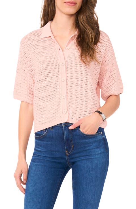 Cotton Short Sleeve Cardigan