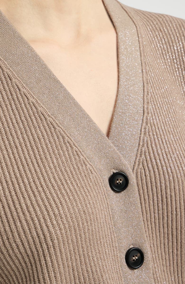 Brunello Cucinelli Cashmere knit vest, Alternate, color, Light Brown